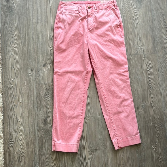 Gap Womens Size 4 High Rise Straight Leg Khaki Pants. Wider straight leg. - Picture 3 of 7